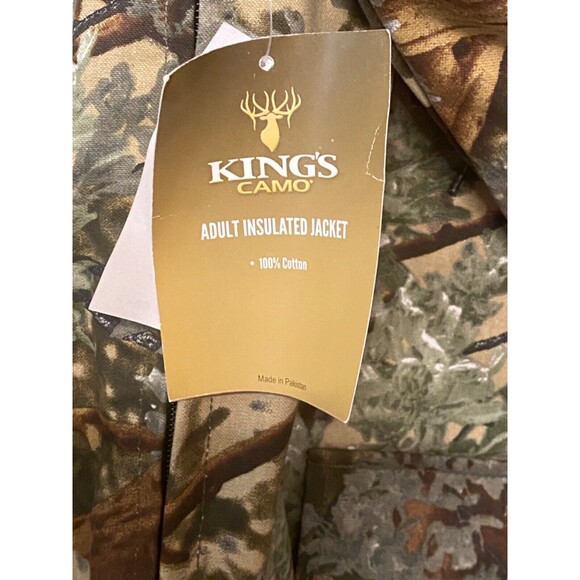 KING'S CAMO Desert Shadow Men's 3XL Insulated Bomber Jacket Hunting Fishing Coat - Picture 7 of 15